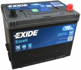 Акумулятор Exide 6СТ-70 АзE EXCELL EB704 70Ah-12v (266х172х223),R,EN540 - фото