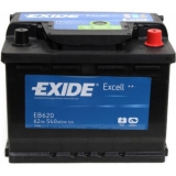 Акумулятор Exide 6СТ-62 АзE EXCELL EB620 62Ah-12v (242х175х190),R,EN540 - фото