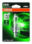 OSRAM ULTRA LIFE H4 12V 60/55W P43t 1шт - фото