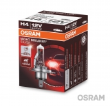 OSRAM H4 12V 60/55W P43T NIGHT BREAKER® SILVER +100% - фото