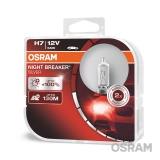 OSRAM H7 12V 60/55W PX26D NIGHT BREAKER® SILVER +100% 2шт - фото