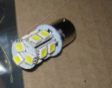 Лампа LED 2шт (12SMD) BA15S 12V WHITE TEMPEST - фото