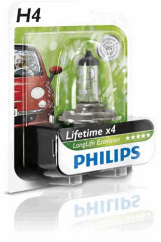 Лампа  PHILIPS H4 12V 60/55W 12342LLECOB1