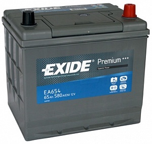 Акумулятор Exide 6СТ-65 АзE PREMIUM EA654 65Ah-12v (230х173х222),R,EN580