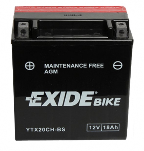 Акумулятор EXIDE YTX20CH-BS AGM 18Ah 230A