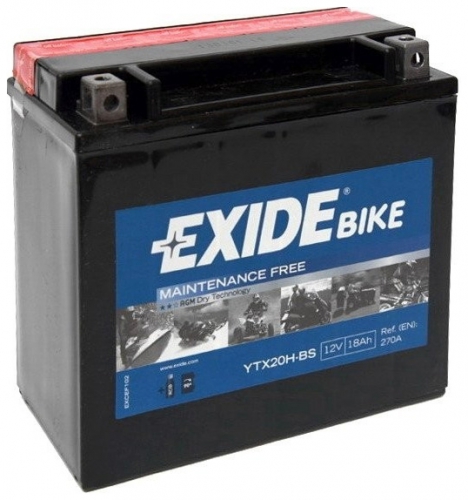 Акумулятор EXIDE YTX20H-BS AGM 18Ah 270A