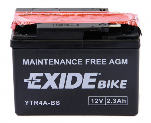 Акумулятор EXIDE YTR4A-BS AGM 2,3Ah 35A