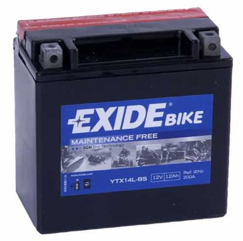 Акумулятор EXIDE YTX14L-BS AGM 12Ah 200A