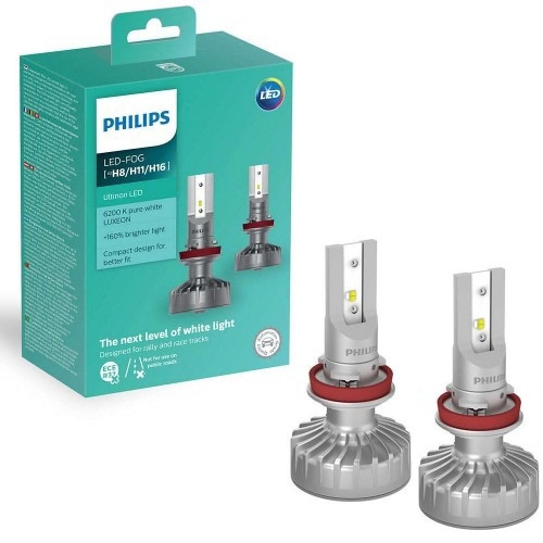 Лампа LED FOG H8/H11/H16 Ultion +160 10W 6200K Philips