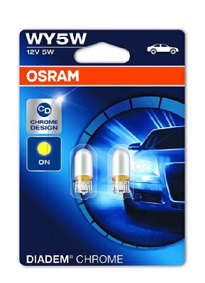 OSRAM DIADEM CHROME WY5W 12V 5W W2.1x9.5d 2шт