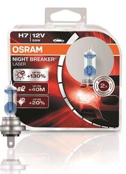 OSRAM NIGHT BREAKER LASER H7 12V 55W PX26d 2шт