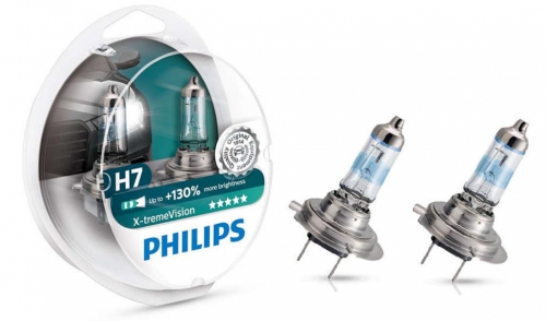 Лампа H7 12V 55W PX26d X-treme VISION +130% Philips