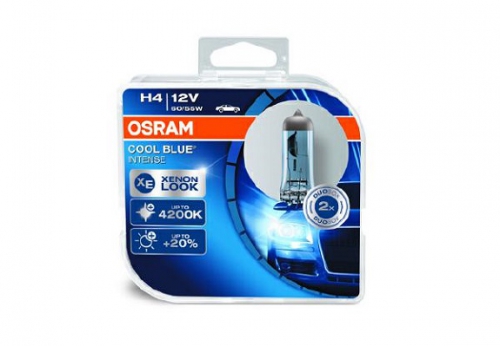 OSRAM COOL BLUE INTENSE H4 12V 60/55W P43t 2шт