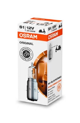 OSRAM ORIGINAL S1 12V 25/25W BA20d 1шт