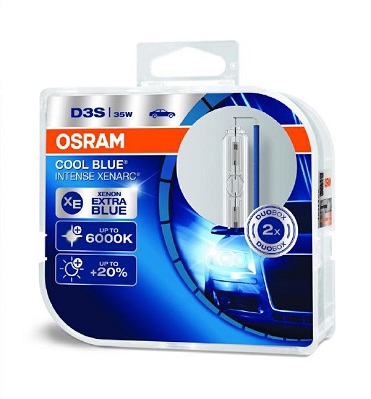 OSRAM XENARC COOL BLUE INTENSE D3S 42V 35W PK32d-5 3200lm 5000K 2шт