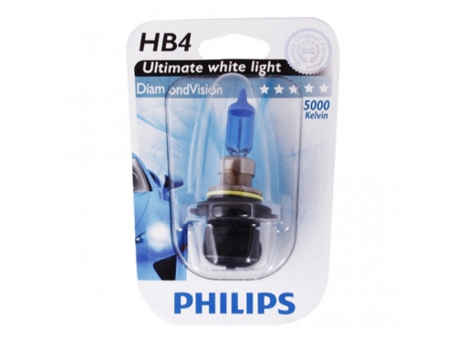 Лампа HB4 12V 55W P22d Diamond Vision 1шт blister 5000K Philips