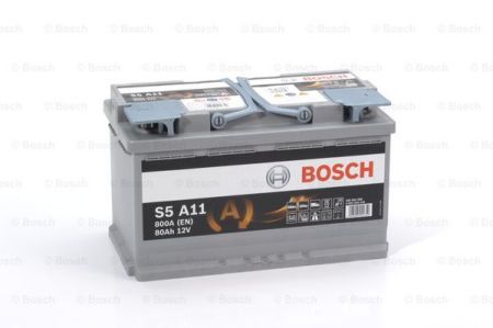 Акумулятор   80Ah-12v BOSCH AGM (S5A11) (315x175x190),R,EN800