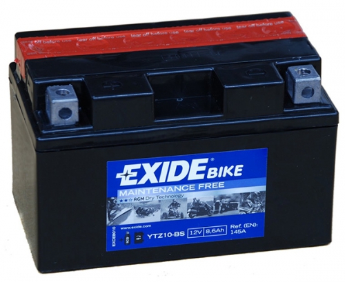 Акумулятор EXIDE YTZ10-BS AGM 8,6Ah 145A