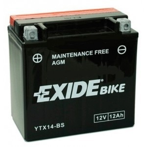 Акумулятор EXIDE YTX14-BS AGM 12Ah 200A