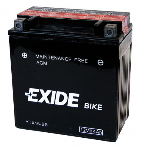 Акумулятор EXIDE YTX16-BS AGM 14Ah 215A