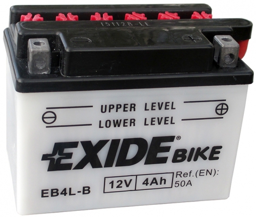 Акумулятор Exide 6СТ-4 АзE EB4L-B 4Ah-12v (120х70х92) R, EN50