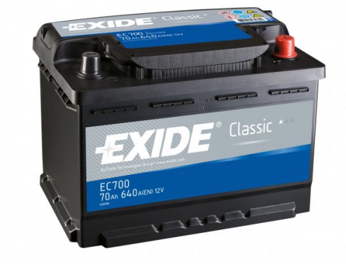 Акумулятор Exide 6СТ-55 АзE CLASSIC EC550 55Ah-12v (242х175х190),R,EN460
