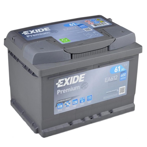 Акумулятор Exide 6СТ-61 АзE PREMIUM EA612 61Ah-12v (242х175х175),R,EN600