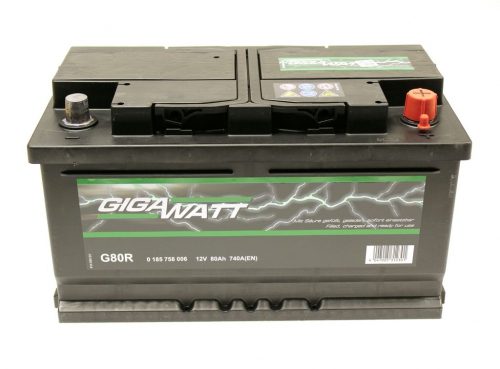Акумулятор GIGAWATT R 12V 80AH 740A 315*175*175