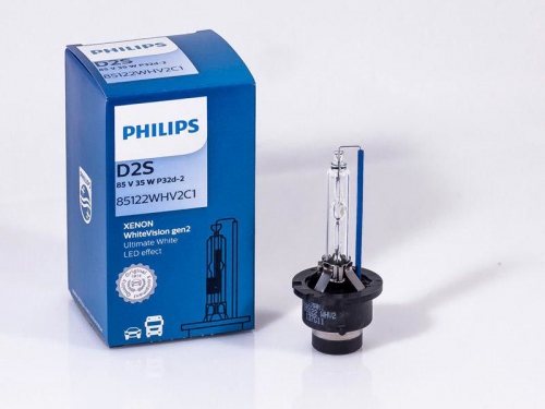 Лампа ксенонова D2S 85V 35W P32d-2 WhiteVision gen2 5000K Philips