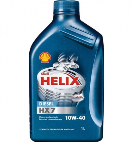  SHELL Helix Diesel HX7 SAE 10W-40 CF 1л