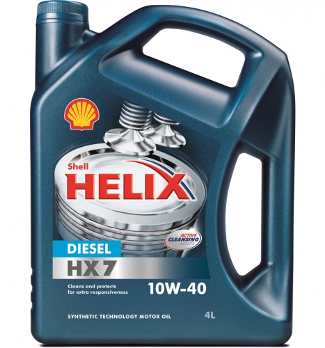  SHELL Helix Diesel HX7 SAE 10W-40 CF 4л