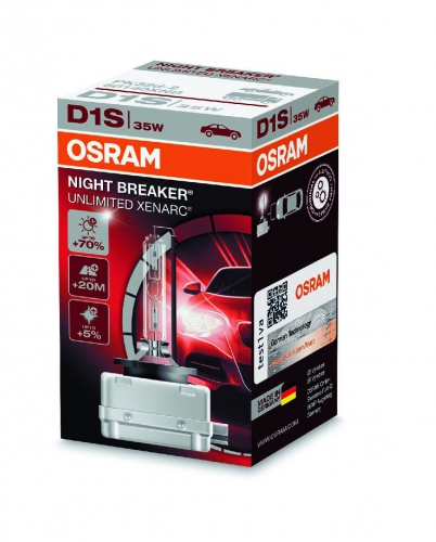 OSRAM XENARC NIGHT BREAKER UNLIMITED D1S 85V 35W PK32d-2 3200lm 4300K 1шт