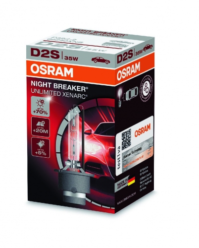 OSRAM XENARC NIGHT BREAKER UNLIMITED D2S 85V 35W P32d-2 3200lm 4300K 1шт