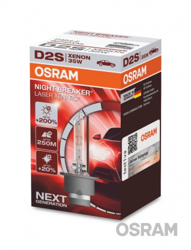 OSRAM D2S 85V 35W P32D-2 XENARC® NIGHT BREAKER® LASER +200%