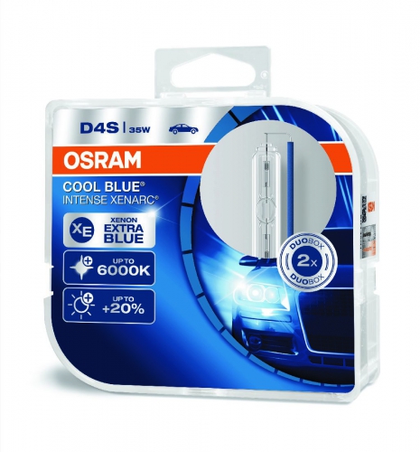 OSRAM XENARC COOL BLUE INTENSE D4S 42V 35W P32d-5 3200lm 5000K 2шт