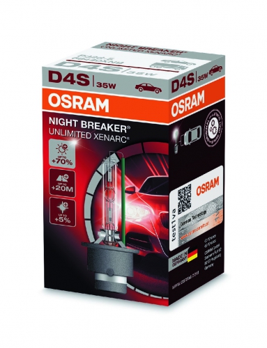 OSRAM XENARC NIGHT BREAKER UNLIMITED D4S 42V 35W P32d-5 3200lm 4300K 1шт