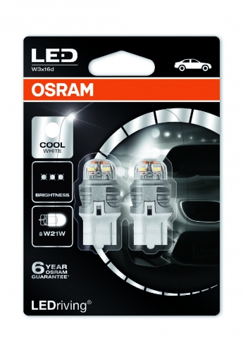 Лампа OSRAM LED Premium 12 V W21W 3W 6000K W3x16d cool white