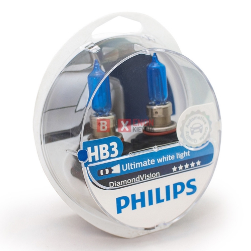Лампа HB3 12V 50W P20d Diamond Vision 5000K 2шт Philips