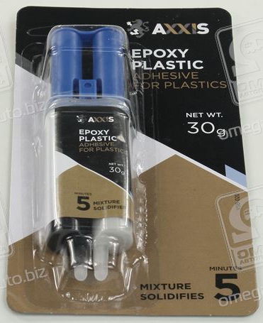 Клей для пластику шприц 30г Epoxy-Plastic AXXIS