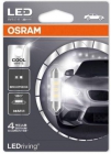 Лампа OSRAM LED Standard C5W 12V 0,5W  SV8.5-8 6000K 1шт 36mm - фото