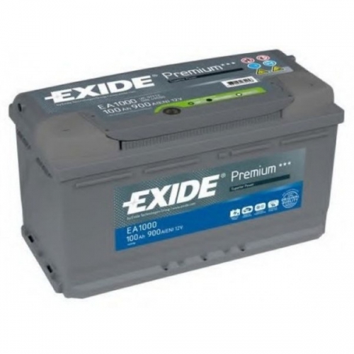 Акумулятор Exide 6СТ- 100 АзE PREMIUM EA1000 100Ah-12v (353х175х190),R,EN900