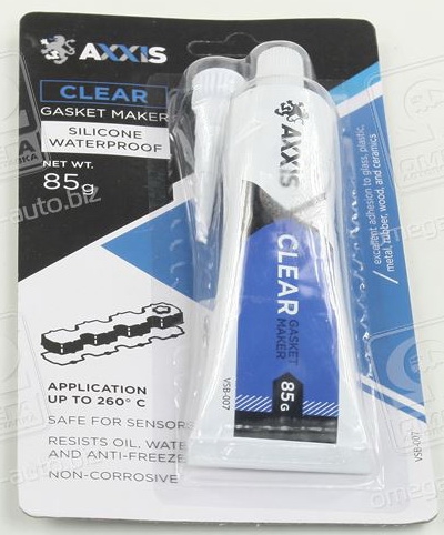 Герметик прокладок прозорий 85гр AXXIS