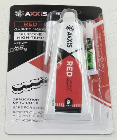 Герметик прокладок червоний 85гр AXXIS