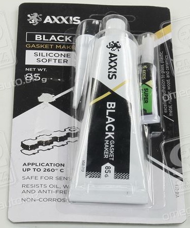 Герметик прокладок 85гр чорный AXXIS